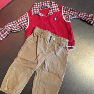 Sunday Best Mock Sweater Vest Outfit